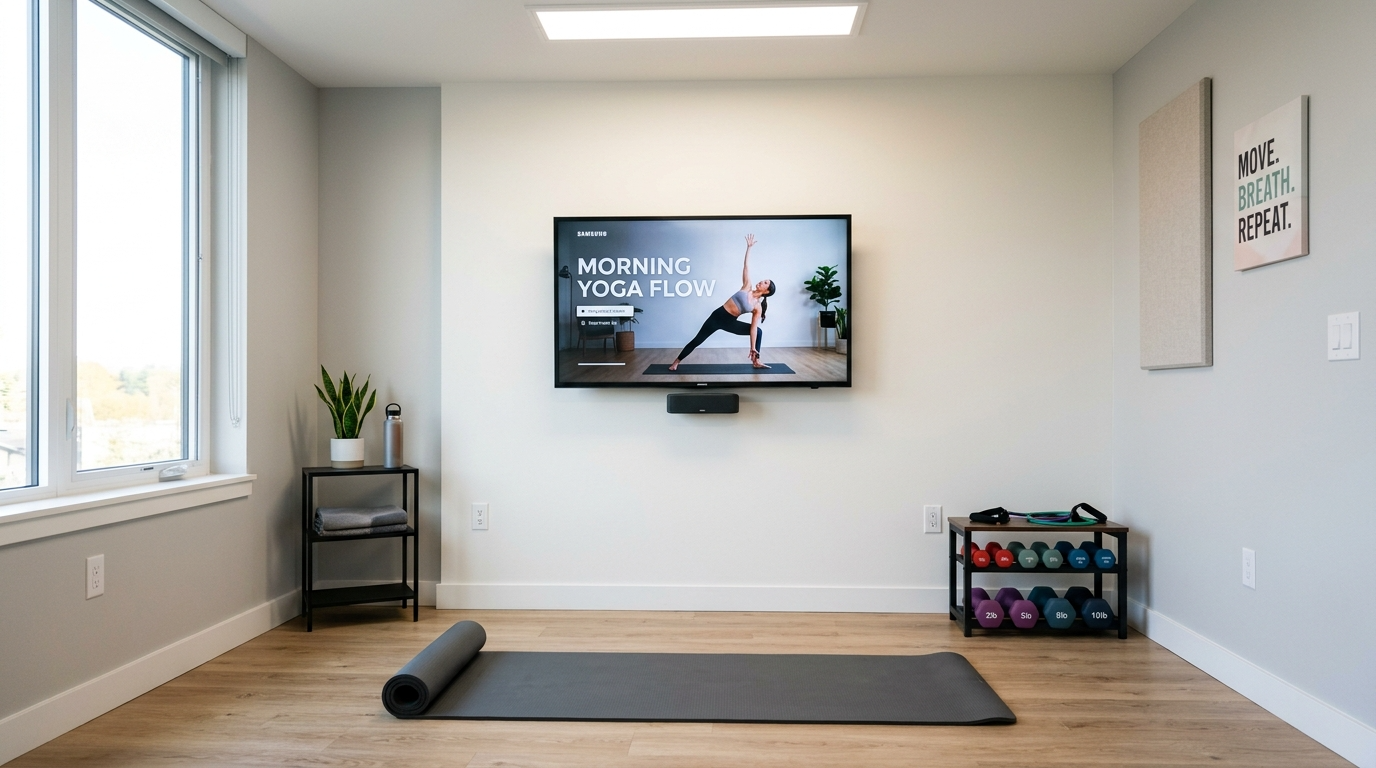 Add a speaker setup that stays clean